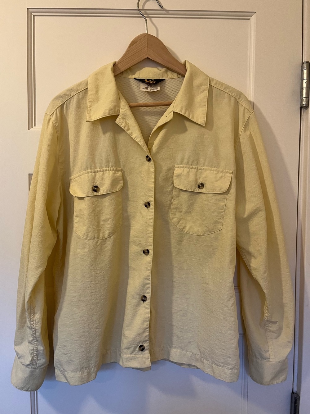 Vintage REI Women’s M Yellow Camping Hiking Shirt 90s Gorpcore Outdoor